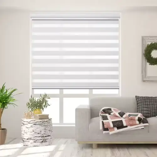 Stylish blinds installed in a home